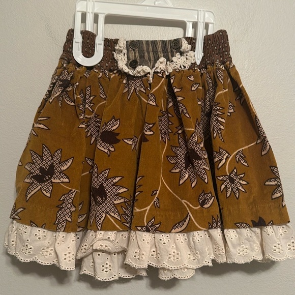 Girls Mustard Pie Corduroy Skirt - Picture 1 of 2